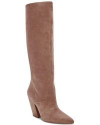 Dolce Vita - Nathen Suede Pointed Toe Knee-high Boots - Lyst