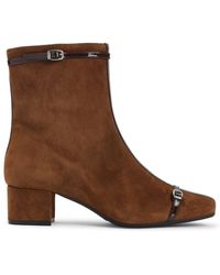 CAREL PARIS - Suede Leather Start Booties - Lyst