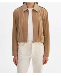 Lamarque - Robbie Suede Bomber Jacket - Lyst
