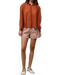 FRNCH - Perrette Striped Shorts - Lyst