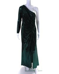 Mac Duggal - One Shoulder Front Slit Ruched Evening Gown - Lyst
