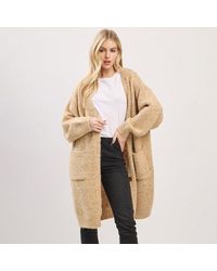 TRUEDAMES - Long Button Front Soft Cozy Oversized Cardigan - Lyst
