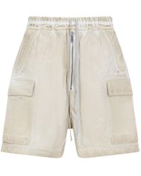 Rick Owens - Cotton Bermuda Shorts With Drawstring Waistband - Lyst