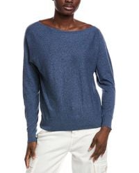 Minnie Rose - Off-The-Shoulder Cashmere-Blend Sweater - Lyst