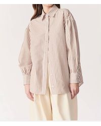 DELUC - Felicity Oversized Striped Button Down Shirt - Lyst