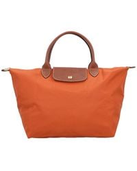 Longchamp - Le Pliage Original Medium Canvas Short Handle Handbag - Lyst