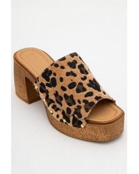 Forever & Always Shoes - Pull Leather Platform Mules - Lyst