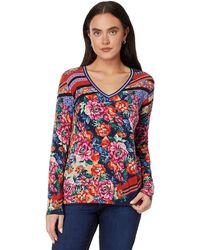 Johnny Was - The Janie Favorite Long Sleeve V-neck Tee - Lyst
