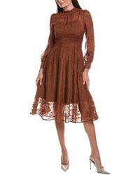 BURRYCO - Solid Midi Dress - Lyst