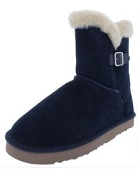 Style & Co. - Tiny 2 Suede Faux Fur Lined Winter Boots - Lyst