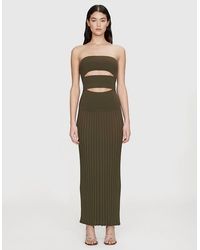 Christopher Esber - Slashed Knit Sunray Strapless Dress - Lyst
