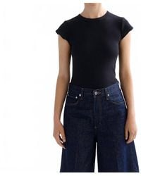 Agolde - Edison Cap Sleeve Tee - Lyst