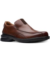 Clarks - Gessler Step Leather Slip On Loafers - Lyst