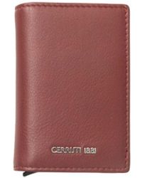 Cerruti 1881 - Red Calf Leather Wallet - Lyst