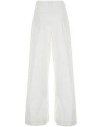 Plain - High Waist Wide-Leg Trousers - Lyst