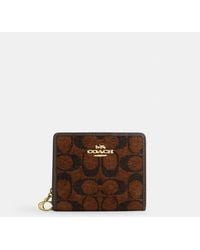 COACH - Snap Wallet - Lyst