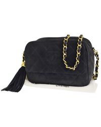 Chanel - Mini Matelassé Suede Shoulder Bag (pre-owned) - Lyst