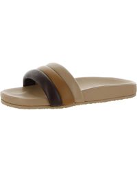 Seychelles - Low Key Leather Ribbed Slide Sandals - Lyst