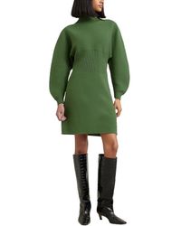 MODERN CITIZEN - Moya Mock Neck Mini Sweaterdress - Lyst