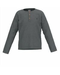 Petit Bateau - Boy's Long Sleeve Henley Tee - Lyst