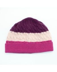 Portolano - Cashmere Striped Hat - Lyst