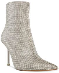 Steve Madden - Elysia Boots 7.5 Rhinestone Pointed Toe Bootie Khd2103 - Lyst