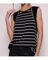Hailey & Co - Striped Basketball Sleeveless Top - Lyst
