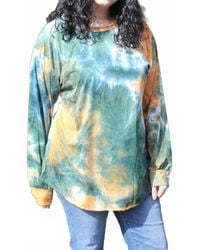 Blumin - Tie Dye Long Sleeve Top - Lyst