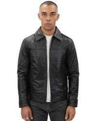 Infinity Leather - Harrington Jacket-Shanghai - Lyst