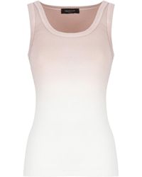 Fabiana Filippi - Fitted Cotton Top With Degradé Effect - Lyst