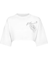 Philipp Plein - Roses Cropped Top - Lyst