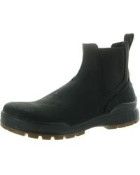 Ecco - Track 25 Mixed Media Leather Chelsea Boots - Lyst