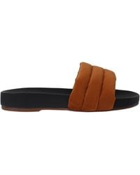 Kaanas - Timor Chunky Suede Pool Slide Brick S00070R-001 - Lyst