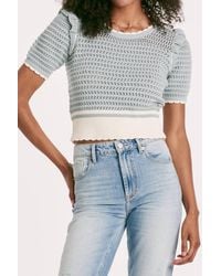Another Love - Neve Top Pale Sage Stripe - Lyst