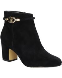 Bella Vita - Diaz Suede Block Heel Ankle Boots - Lyst