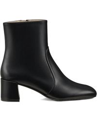 Stuart Weitzman - Maeve Zip Square-Toe Ankle-Boots - Lyst