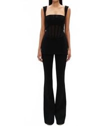 Misha - Ines Bonded Jumpsuit - Lyst