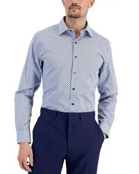Alfani - Slim Fit Geo Print Dress Shirt - Lyst