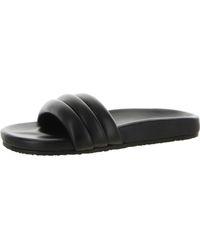 Seychelles - Low Key Leather Ribbed Slide Sandals - Lyst