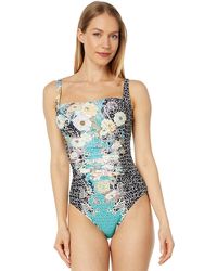 Johnny Was - Mila Ruched One-piece Color One Piece Swimsuit - Lyst