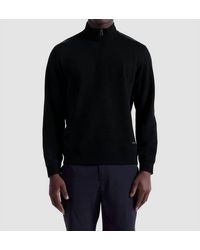 Bugatchi - Textured 1/4 Zip Knit Pullover - Lyst