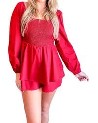 Day + Moon - Poplin Game Day Romper - Lyst