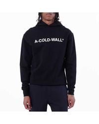 A_COLD_WALL* - A Cold Wall Essential Logo Cotton Hoodie - Lyst