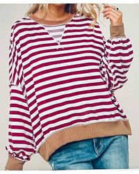 Haptics - Oversized Long Sleeve Crew Sweater - Lyst