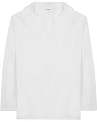 P.A.R.O.S.H. - P. A.R. O. H. Linen-Viscose T-Shirt For - Lyst
