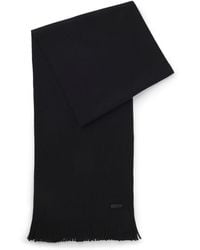 BOSS - Raschel-Knit Scarf - Lyst