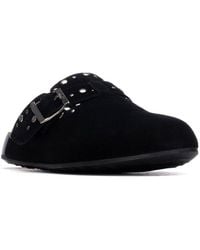 Xti - Suede Clog Mule Flats - Lyst