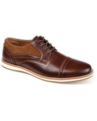 Vance Co. - Faux Leather Perforated Oxfords - Lyst