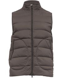 Herno - Zipped Down Vest Jacket With Pockets - Lyst