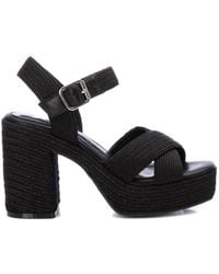 Xti - Heeled Jute Sandals - Lyst